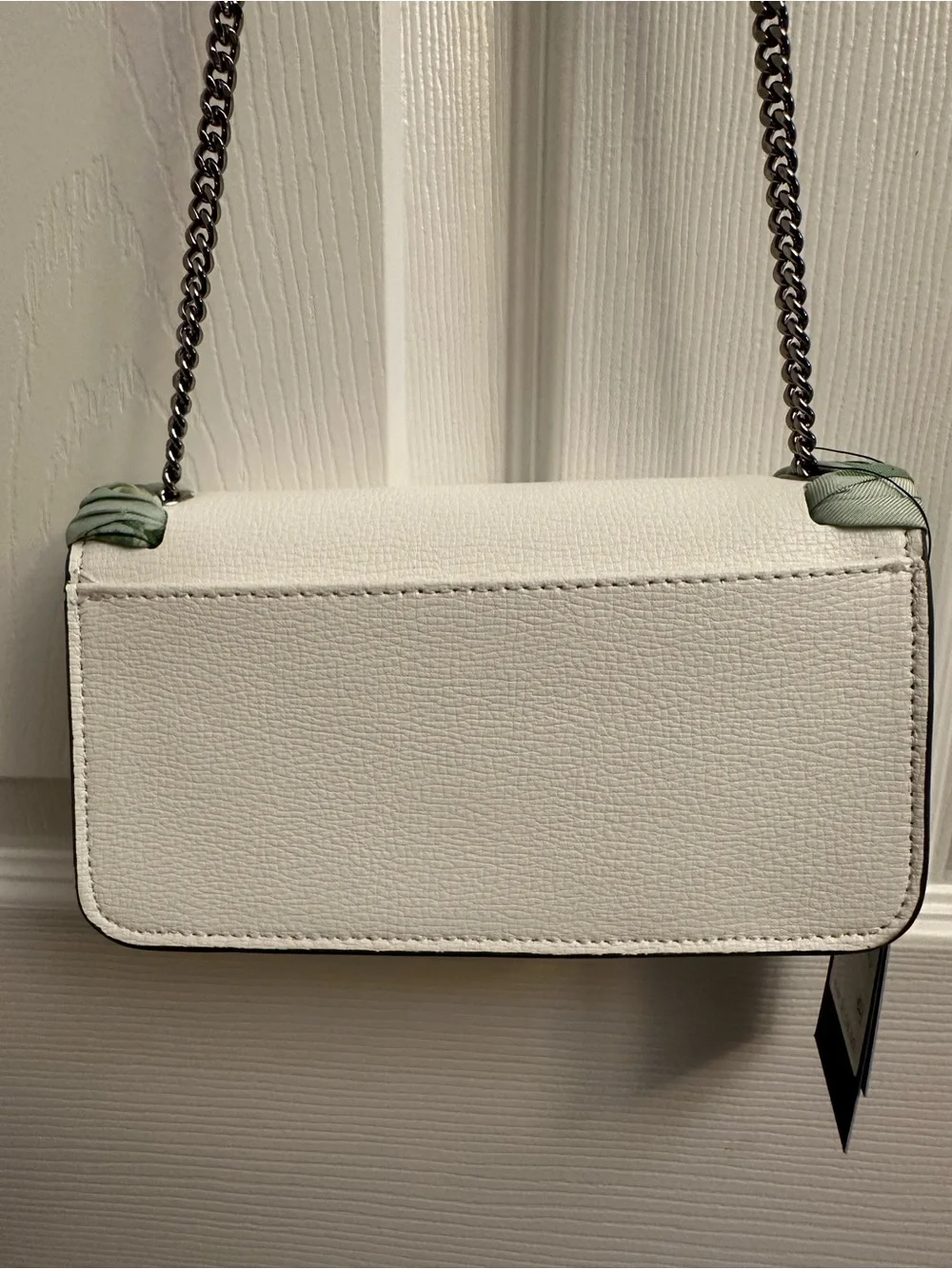 Karl Lagerfeld white leather